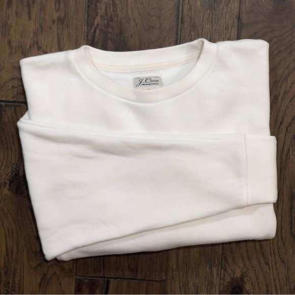 J. Crew Women’s Vintage Fleece Batwing Sweatshirt Natural - Picture 14 of 16